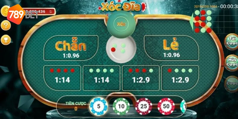 Giải thưởng hấp dẫn khi tham gia xóc đĩa online uy tín 789BET