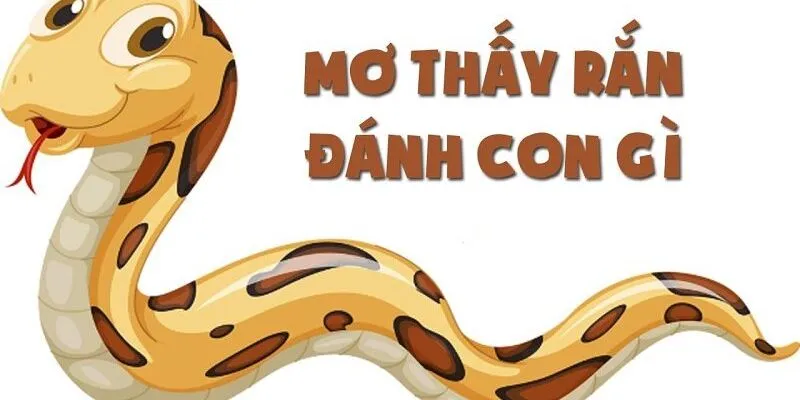 Nằm mơ thấy rắn thì nên đánh con gì